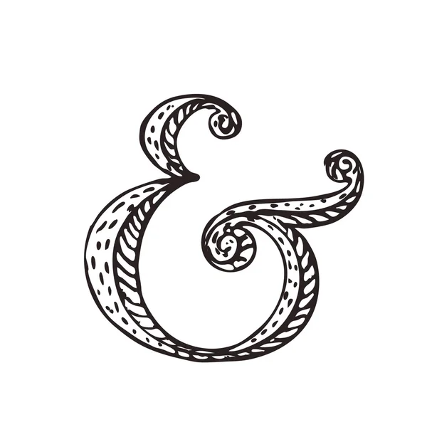 Ampersand para decoração — Vetor de Stock