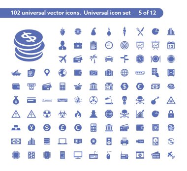 Universal web icons clipart