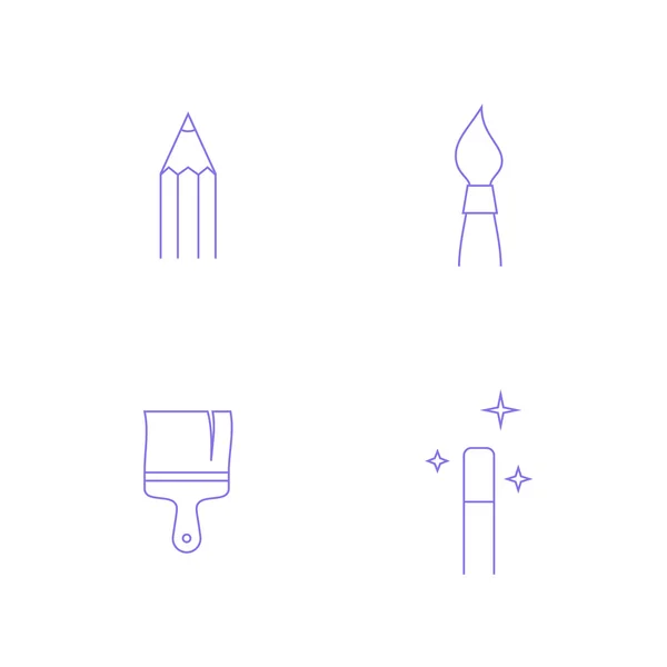 Icono de herramienta de diseño gráfico vectorial — Vector de stock