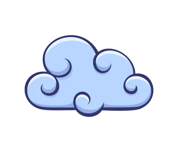 Icono de nube vectorial — Vector de stock