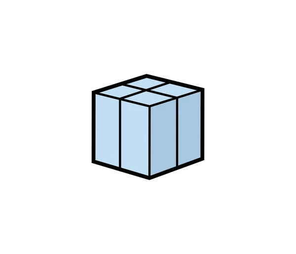 Ilustración vectorial de la caja de paquetes — Vector de stock