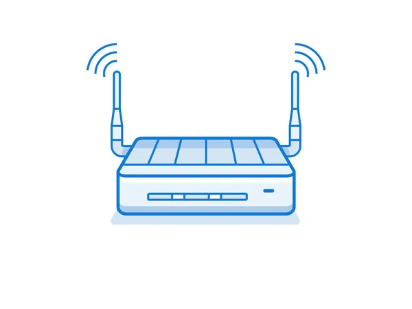 Wi-Fi ルータ アイコン — ストックベクタ