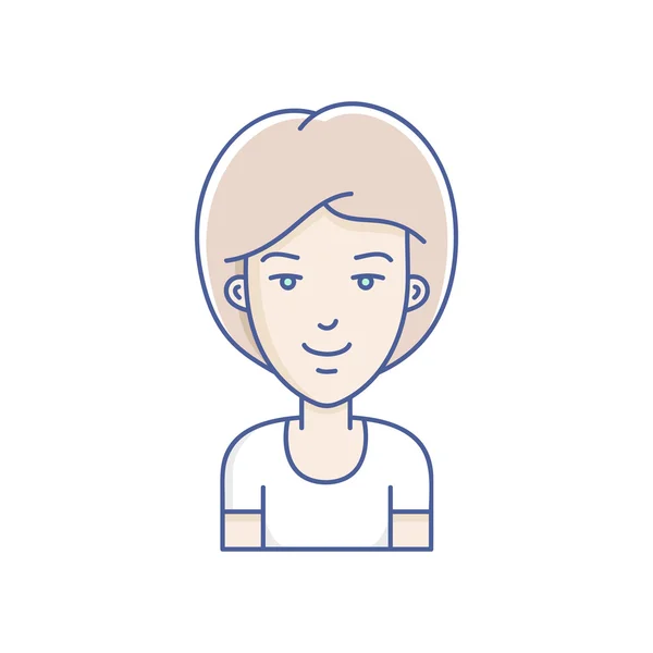 Vector meisje avatar — Stockvector