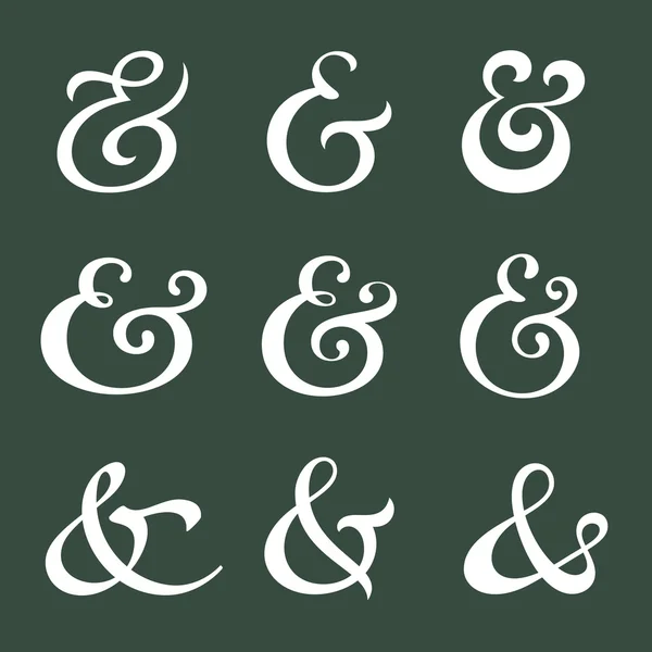 Ampersand colección — Archivo Imágenes Vectoriales