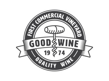 Vintage şaraphane etiket