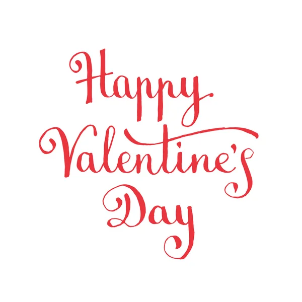 Feliz día de San Valentín letras — Vector de stock