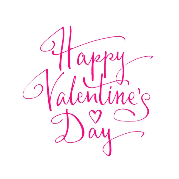 Feliz día de San Valentín letras — Vector de stock