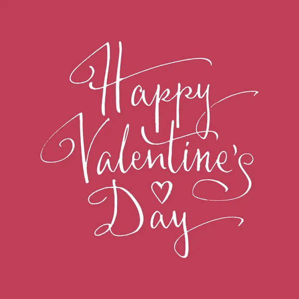Happy Valentine's Day lettering — Stock Vector