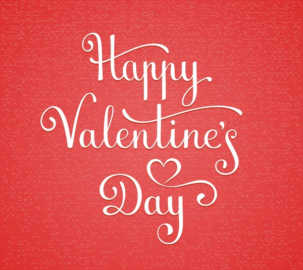 Happy Valentine's Day lettering — Stock Vector