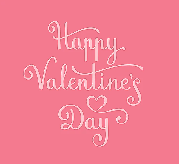 Feliz día de San Valentín Lettering — Archivo Imágenes Vectoriales
