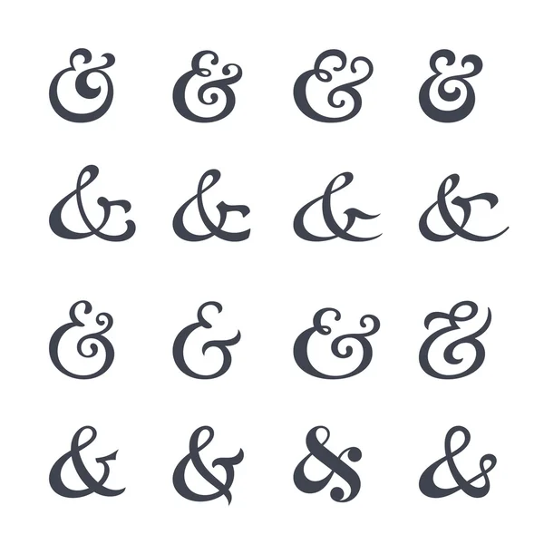 Ampersand colección — Archivo Imágenes Vectoriales