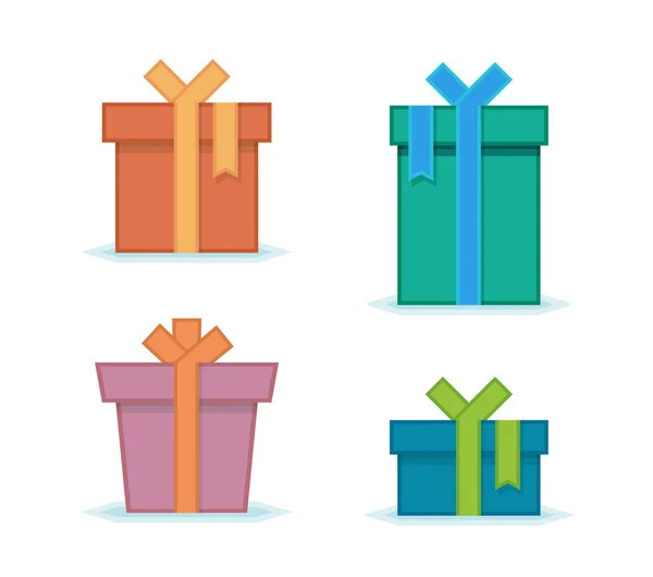 Gift box with bow — Stock Vector