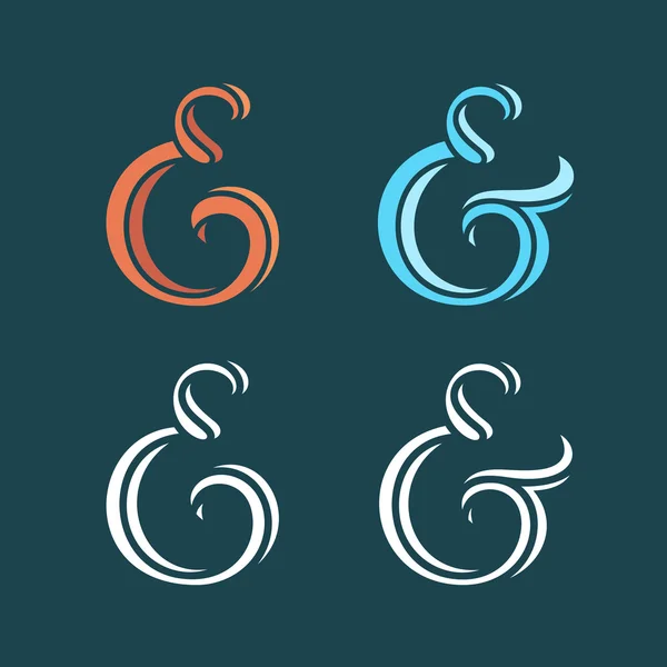 Ampersands colección — Vector de stock