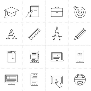 Uzaktan eğitim simgeler