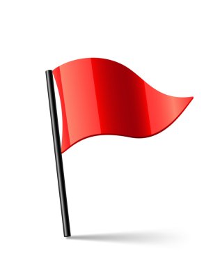 Vector Red Flag clipart