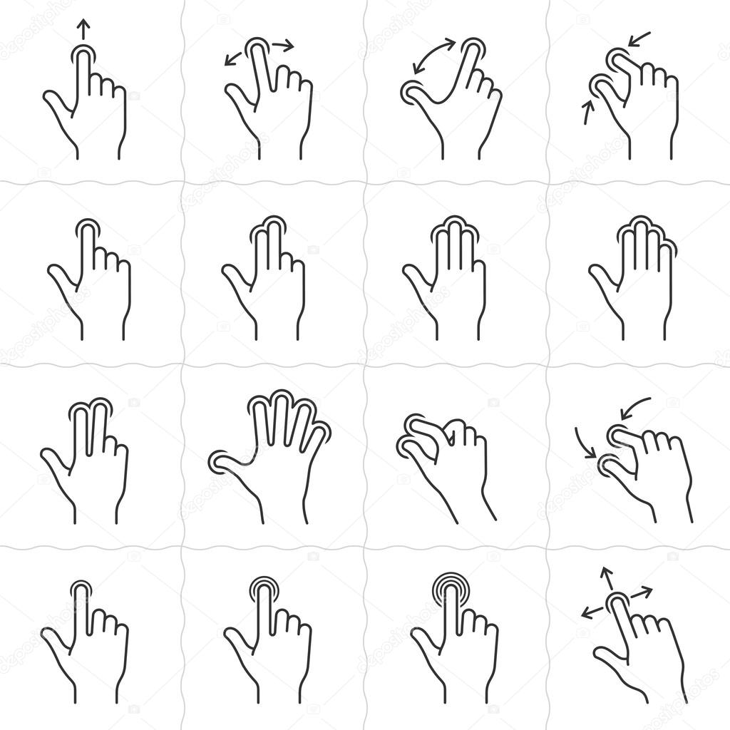 Catalog - User Interface & Gesture Icons