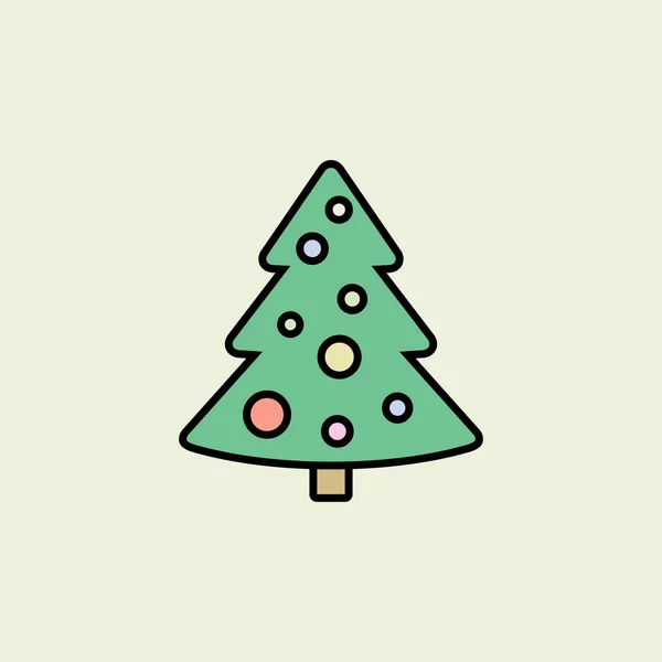 Christmas tree icon — Stock Vector