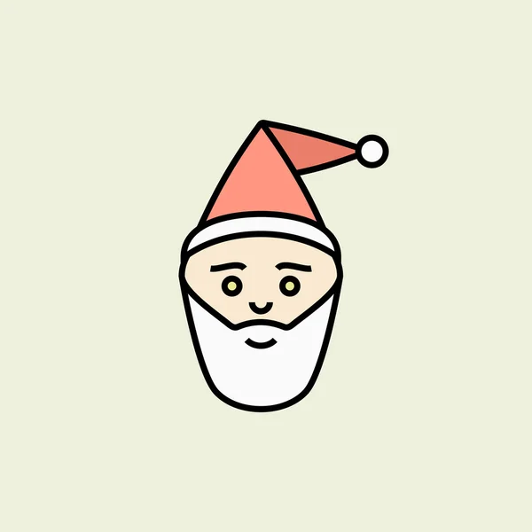 Christmas icon Santa Claus — Stock Vector
