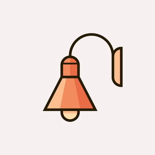 Ilustración vectorial de lámpara — Vector de stock
