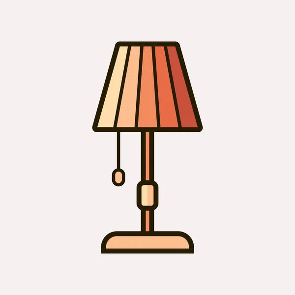 Ilustración vectorial de lámpara — Vector de stock