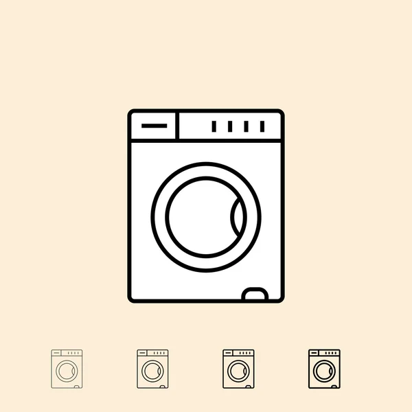 Vector icon of Washing machine — Stock Vector