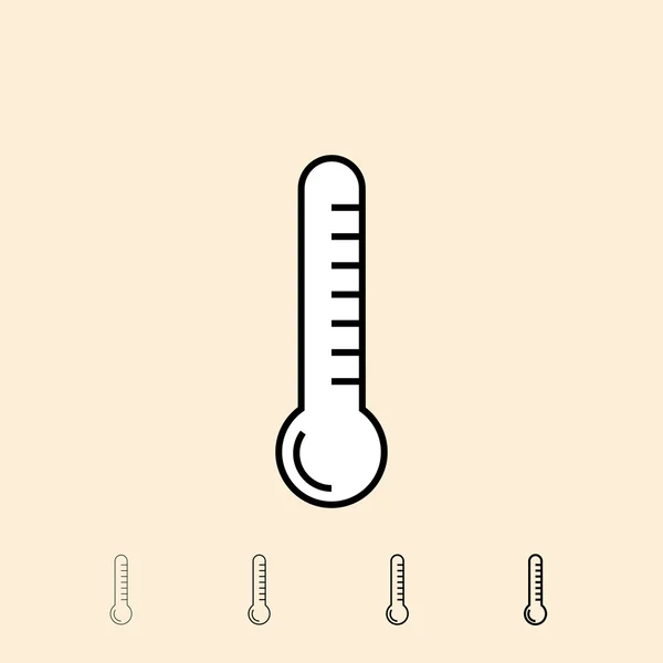 Vector icon of thermometer — Stock Vector