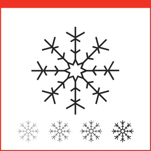 Weihnachtsschneeflockensymbol — Stockvektor