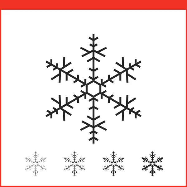 Weihnachtsschneeflockensymbol — Stockvektor