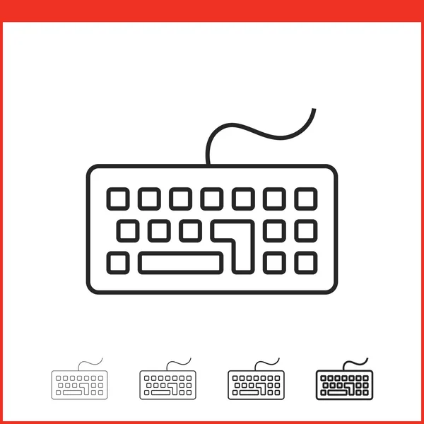 Ícone vetorial do teclado —  Vetores de Stock