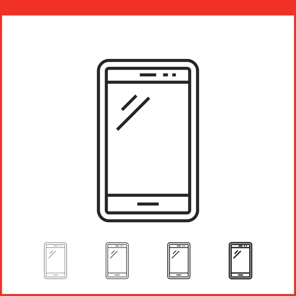 Vector pictogram van smartphone — Stockvector