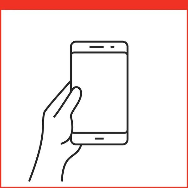 Smartphone gebaar pictogram — Stockvector