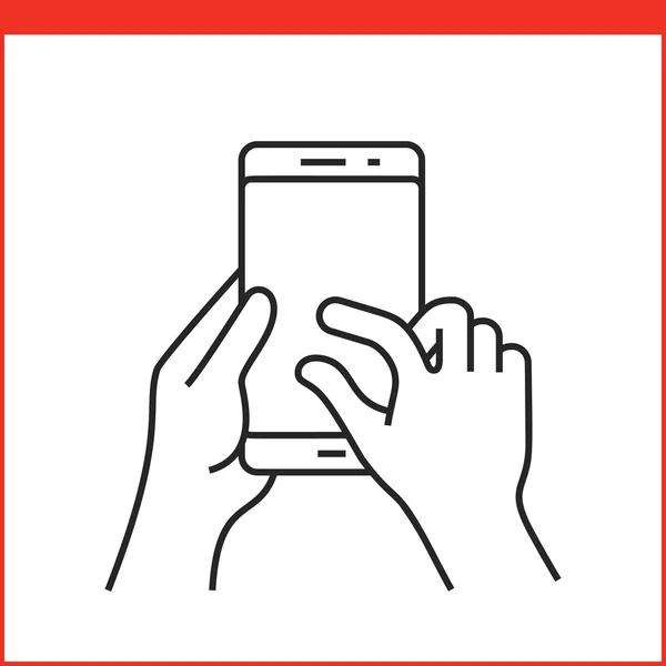 Smartphone gebaar pictogram — Stockvector