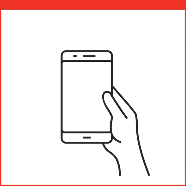 Icône geste Smartphone — Image vectorielle