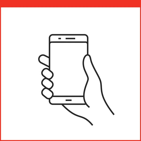 Smartphone gebaar pictogram — Stockvector