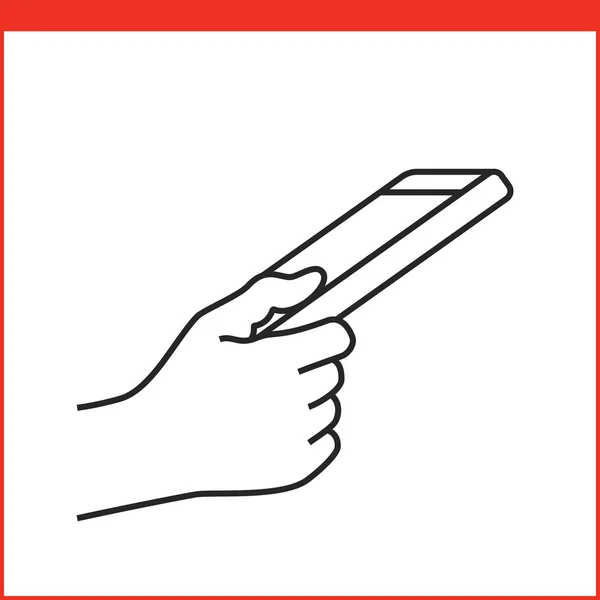 Смартфон жест значок — стоковий вектор