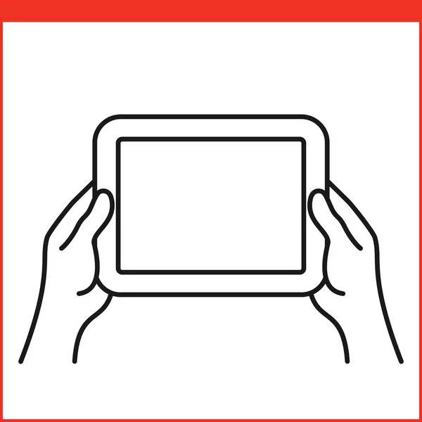 Smartphone gebaar pictogram — Stockvector