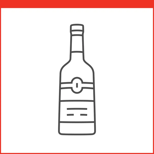 Значок бутылки алкоголя — стоковый вектор