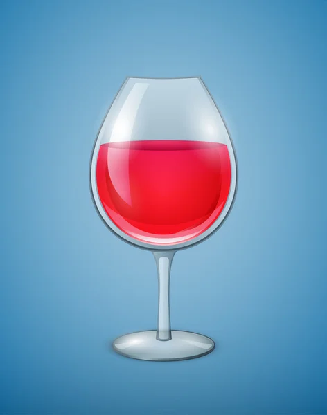 Egy pohár bor. — Stock Vector