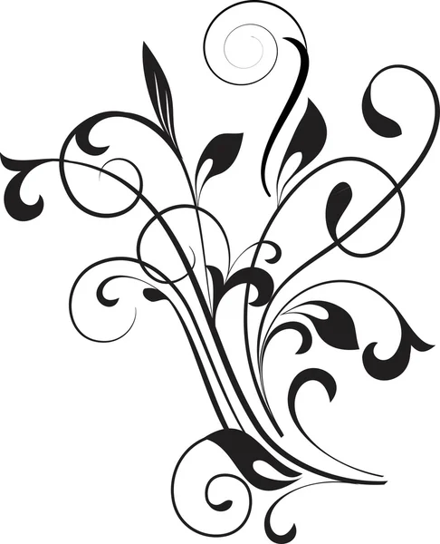 Floral decorative branch — Stock Vector