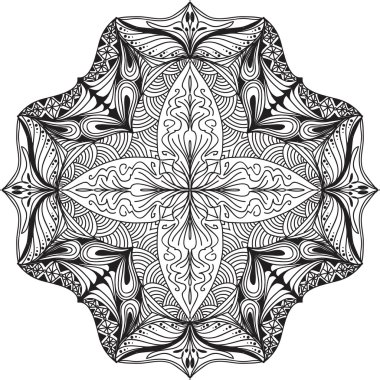 Elle çizilmiş Mandala arka plan.