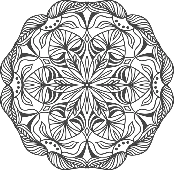 Handritad Mandala bakgrund. — Stock vektor