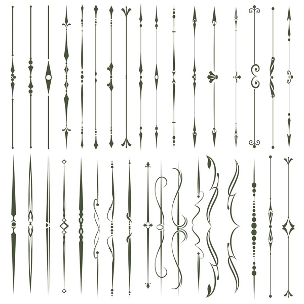 Elementos caligráficos decorativos — Vector de stock