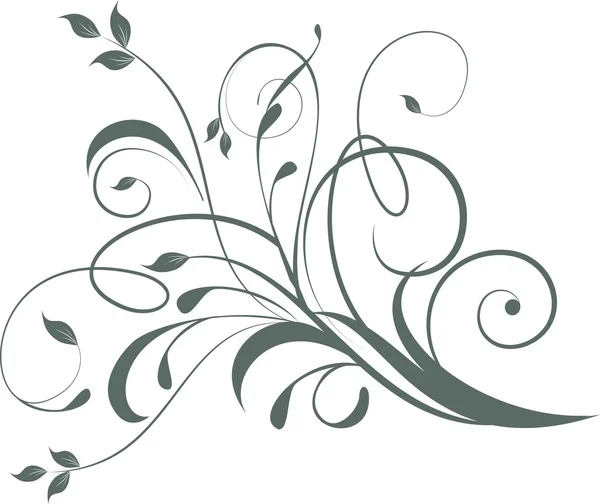 Floral achtergrond met decoratieve branch — Stockvector