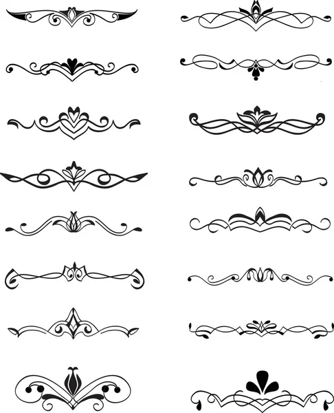 Elle çizilmiş dekoratif öğeleri kümesi