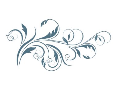 Dekoratif dalları ile çiçek