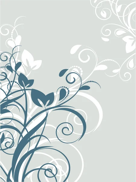 Floral with decorative branches — Stock Vector