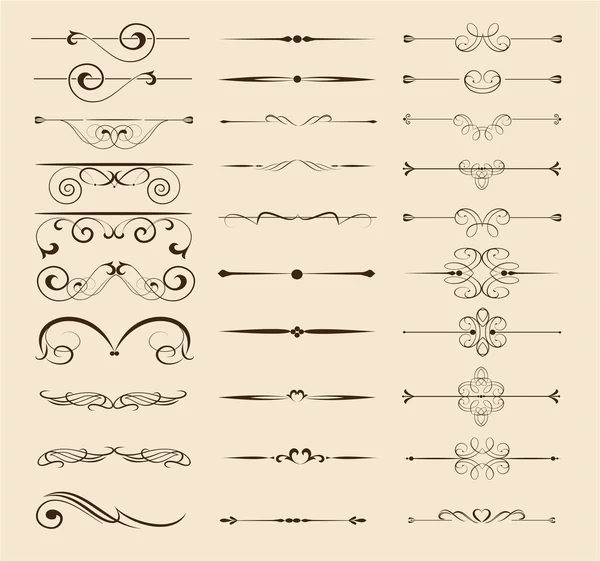 Set of decorative elements Stock Vector