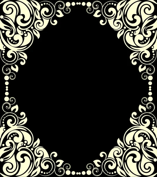 Decorative frames  for design in vintage style — Stock Vector