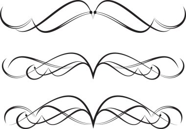 Tasarım ve dekoratif kaligrafik öğelerin için düzenlenebilir ayarla.