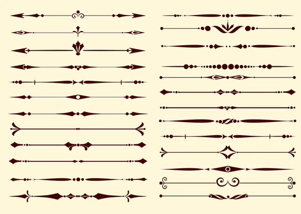 Dekoratif kaligrafi öğeleri kümesi